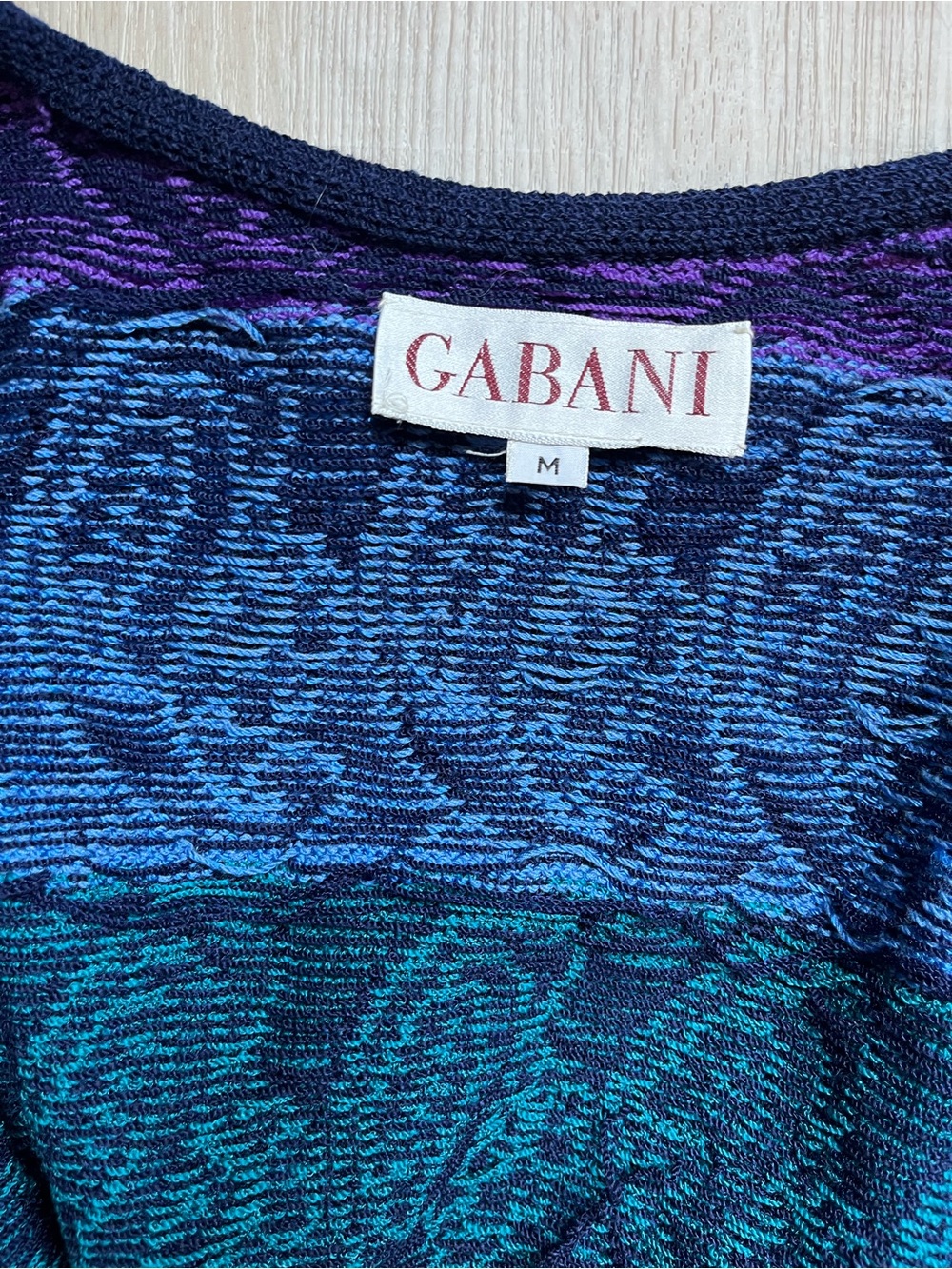 Women’s Vintage Multicolor Open-Front Floral Pearl-Accent Knit Cardigan 😍 M - Picture 4 of 6